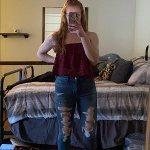 CLEARANCE Lace tube top